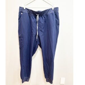Figs zamora jogger scrub pants navy blue